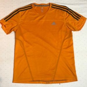Adidas Orange + Black ( or Dark Blue?) Athletic Tee